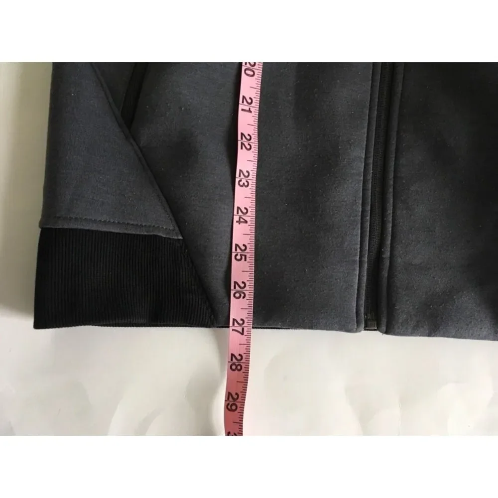 The North Face NF0A2TDC Thermal 3D Full Zip Hooded Jacket Mens Sz S Gray & Black